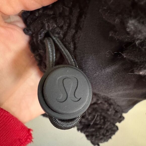 Lululemon Cinchable Fleece Zip-Up Black size 12 - Picture 5 of 9